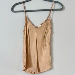 Wilfred Beige Silk Camisole Tank Top